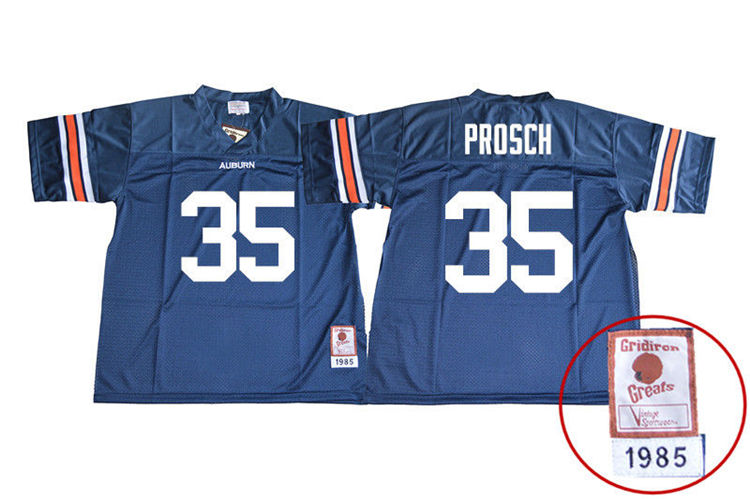 1985 Throwback Men #35 Jay Prosch Auburn Tigers College Football Jerseys Sale-Navy - Click Image to Close